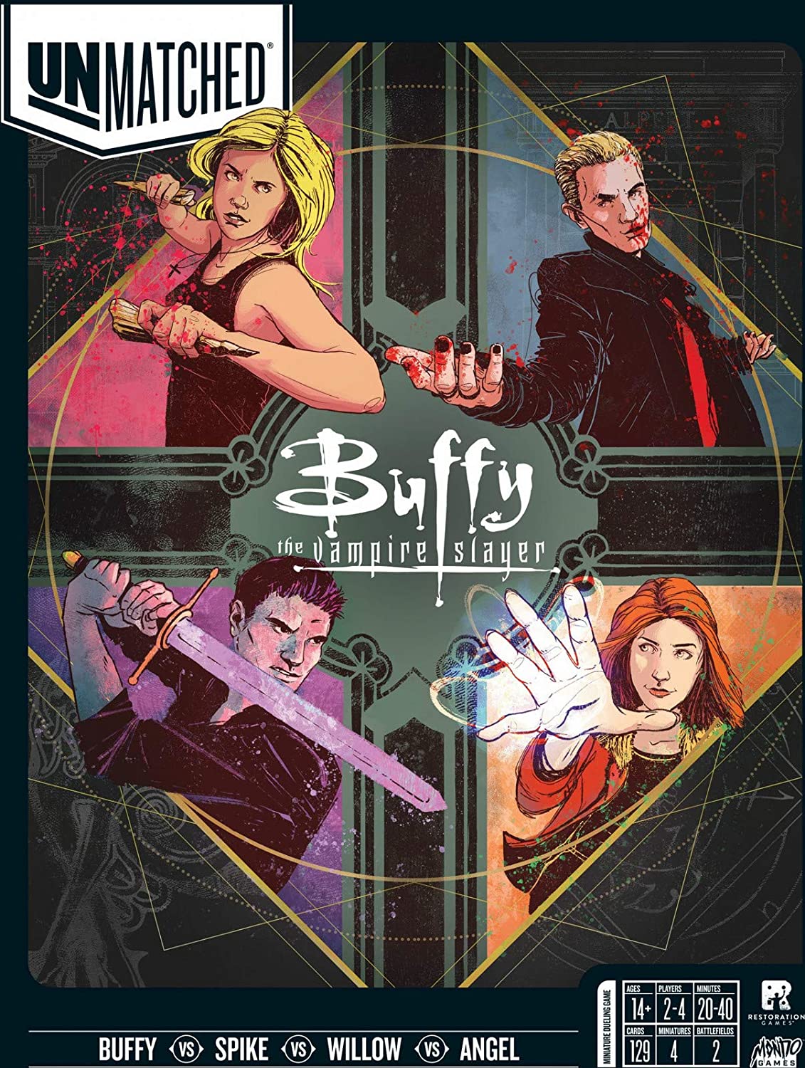 Unmatched: Buffy The Vampire Slayer Board Game - WiredVillage Games - Mondo Games